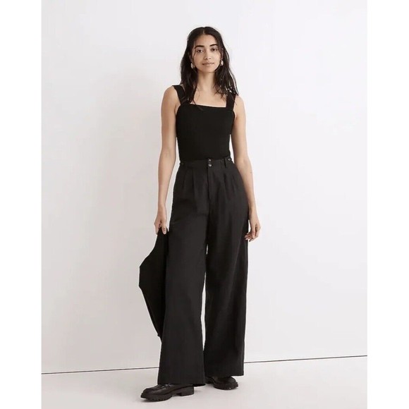 Madewell The Harlow Wide-Leg Pant NWT Size Petite 2 - Picture 2 of 16